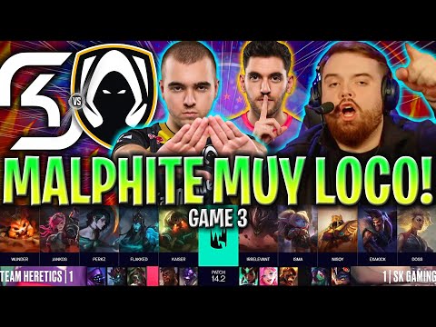 SACAN MALPHITE TOP EN LEC!😱 - SK vs TH GAME 3 LEC INVIERNO PLAYOFFS 2024 ESPAÑOL LVP