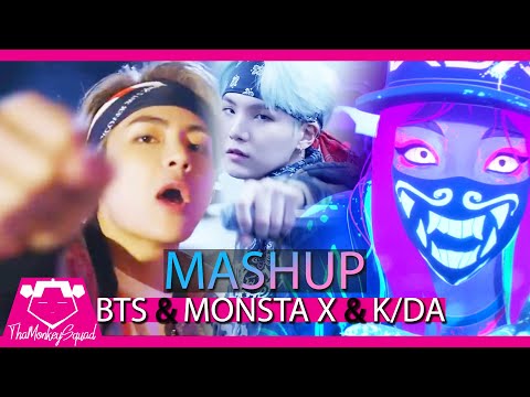 K/DA /BTS /MONSTA X - "Pop/Stars" x "Mic Drop" x "Shoot Out" [KPOP MASHUP 2018] [CC]