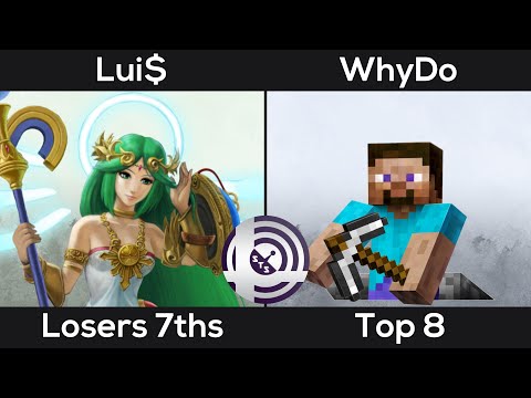 Lui$ (Palutena) vs WhyDo (Steve) - EugeneBound Top 8 Losers 7ths Smash Ultimate Tournament