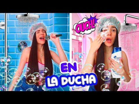 TIPOS de personas EN LA DUCHA💧🚿 (Has hecho esto y lo SABES😂) | Ani Cat😻