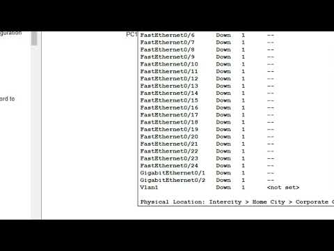 2.5.5 Packet Tracer - Configure Initial Switch Settings
