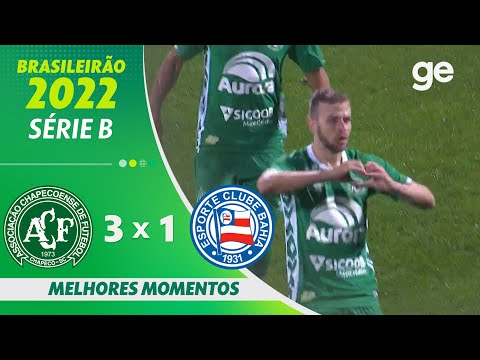 Gols e lances de Chapecoense x Bahia