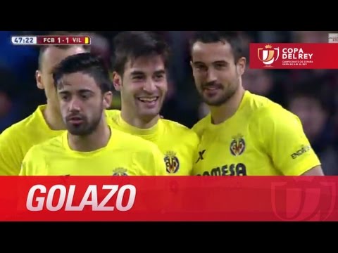 Golazo de Trigueros (1-1) en el FC Barcelona - Villarreal CF