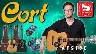 Video thumbnail for Гитарный комплект CORT AF510E (электроакустика чуть уменьшенного размера) by PopMusicRu