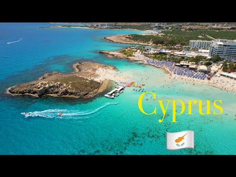 PAPHOS, NISSI BEACH, CYPRUS BLUE LAGOON SUMMER 2024 🇨🇾 4K