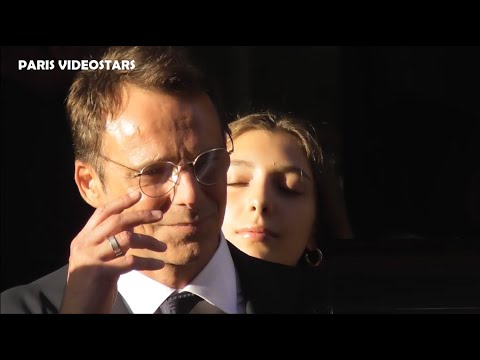 Alessandro Preziosi & daughter Elena @ Paris Fashion Week 5 july 2022 show Armani Haute Couture