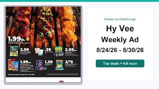 Hy Vee Weekly Ad (8/24/26 - 8/30/26) Top Deals