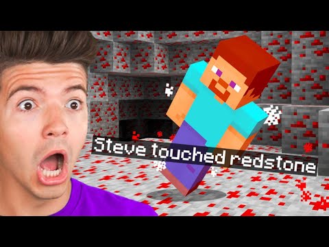 Minecraft But You Can't Touch the Color Red...