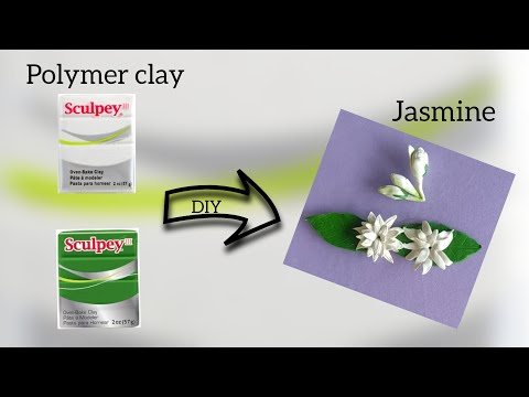 How to make Polymer clay Jasmine flowers/Multilayer Mogra/Easy DIY Tutorial# Nirmitee Creations