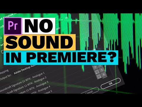 No Sound in Premiere Pro CC (How to Get Audio Hardware Setup)