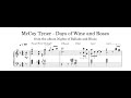 McCoy Tyner - Days of Wine and Roses - Piano Transcription (Sheet Music in Description)