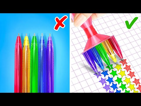 Genius Art Hacks Every Student Should Try 🎨📚 | 123 Go Live Creativity Secrets!