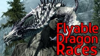Skyrim Mods - Flyable Dragon Races