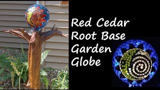 Red Cedar Root Base for Garden Globe