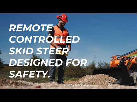 MP 100 PLUS - Remote controlled skid steer designed for safety.