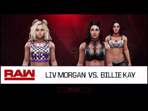 WWE 2K19 RAW LIV MORGAN VS BILLIE KAY
