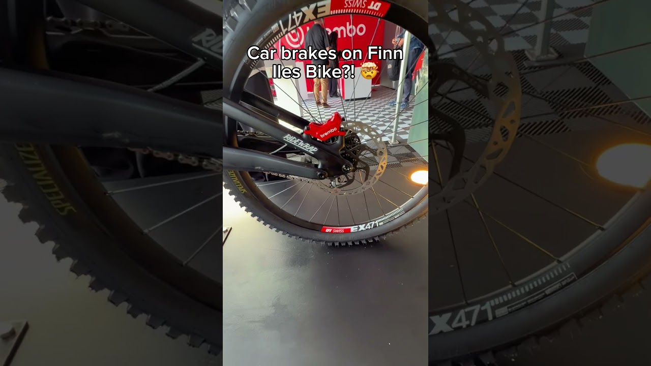 산악자전거에 자동차 브레이크를 쓴다면