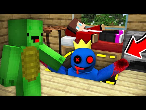 Who DRAGGED Mikey and JJ Under The SCARY BED in Minecraft? Maizen