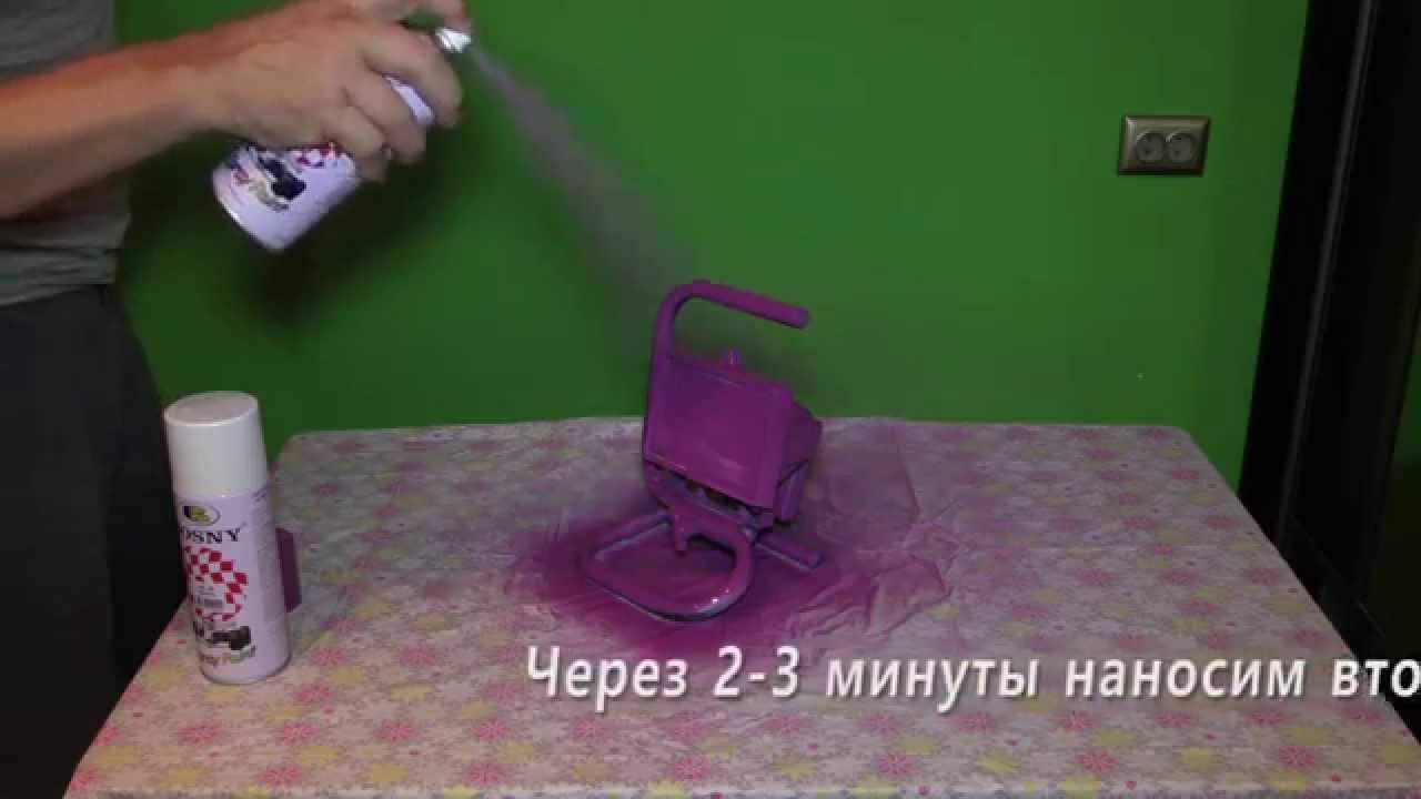 Время высыхания краски из баллончика в зависимости от ее вида