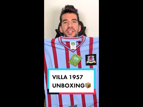 Camisa vencedora da FA Cup 🏆 Aston Villa 1957 Retro Kit Unboxing