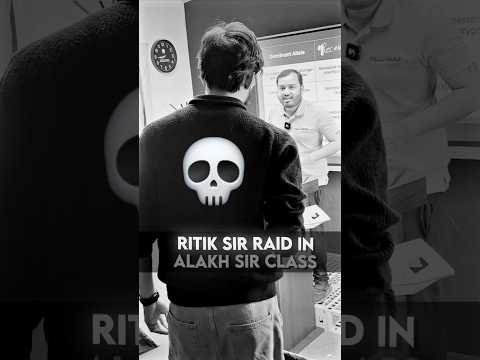 Ritik Sir RAID in LIVE CLASS💀🚨 #shorts #class10 #pw #physicswallah