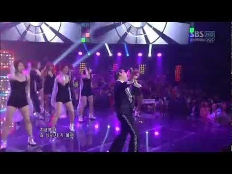 SISTAR and PSY - Gangnam Style Live Performance on SBS Inkigayo