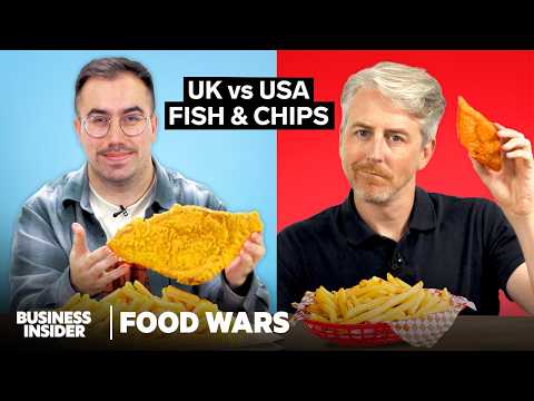 美國與英國的炸魚薯條 | 美食大戰 | Insider Food (US vs UK Fish And Chips | Food Wars | Insider Food)