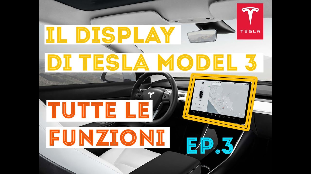 Tesla Model 3, come funziona il centro di comando sul display