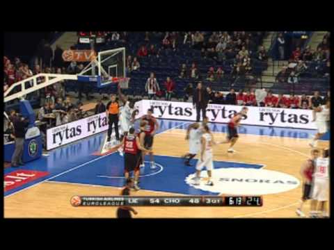 EuroLeague 2010 Week 8 highlights Lietuvos Rytas - Cholet Basket