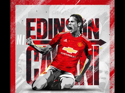 Cavani tập luyện trong màu áo Manchester United (Ed Woodward)