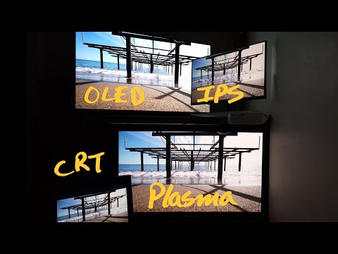 OLED vs Plasma vs CRT vs IPS side by side. Picture quality comparison. Settings for each.