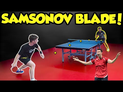 TESTING VLADIMIR SAMSONOV'S TABLE TENNIS BAT!