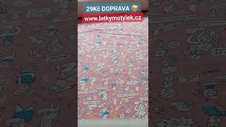 Úplet - Modří motýli s květy