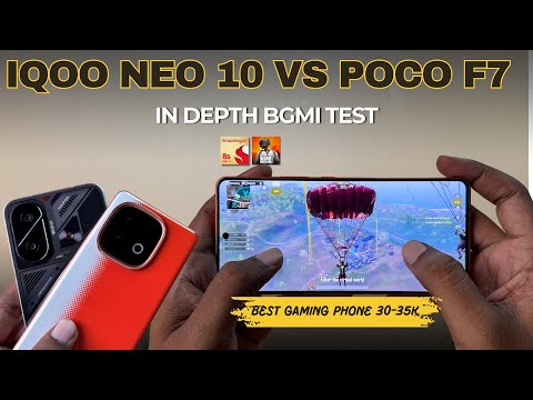 IQOO NEO 10 vs POCO F7 BGMI Test || Best Gaming Phone Under 35k