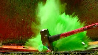 Exploding Spray Paint at 2500fps - The Slow Mo Guys