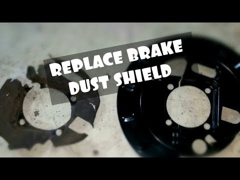 HOW TO REPLACE REAR DUST SHIELD BACKING PLATE ON 2000-06 TAHOE SUBURBAN GMC YUKON ESCALADE