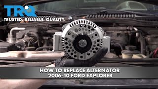 How To Replace Alternator 2006-10 Ford Explorer