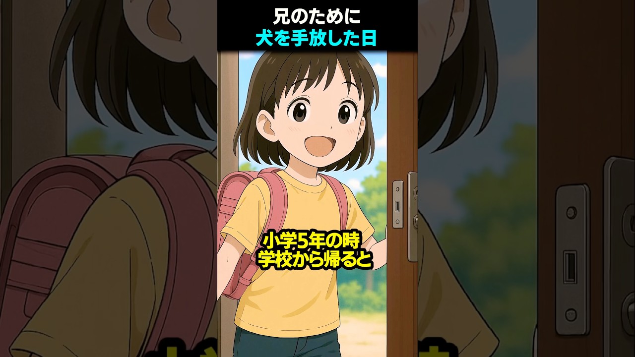 【感動】兄のために犬を手放した日