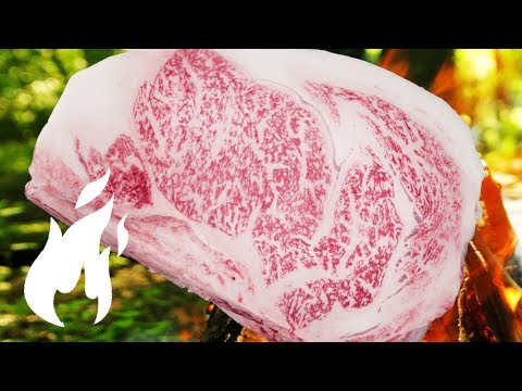 Wie du ein 200€ Japan Wagyu Steak in der Natur ASMR Style grillst 🔥🔥🔥