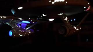 My 350th scale Refit and Tos Enterprise models with some room light