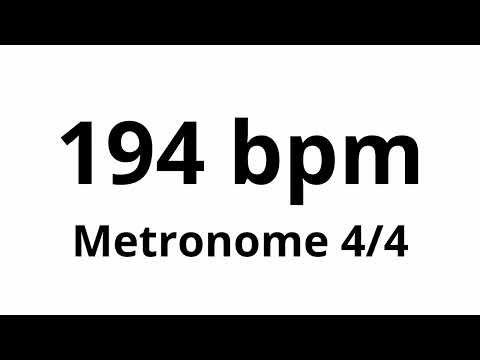 194 bpm tempo metronome 4/4