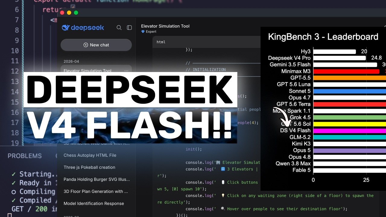 Deepseek V4 Flash (0731 - Fully Tested): TOP 5 in my TESTS! This is AN ACTUAL COMEBACK!!!