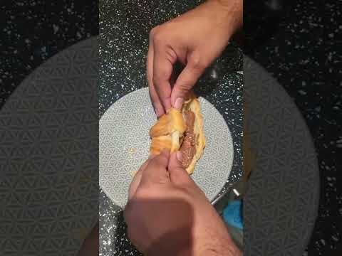 Melted Snickers in a Croissant