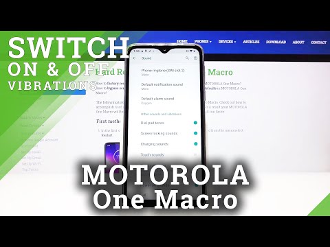 How to Enter Vibration Settings in MOTOROLA One Macro – Change Vibrations Pattern