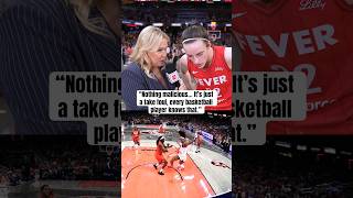 Caitlin Clark on her flagrant 1 on Angel Reese