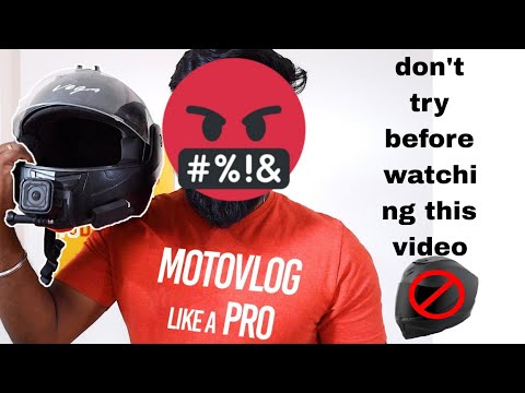 Vega helmet action camera instalation || moto vlog setup || mrv2 || don't try