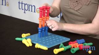 Lauri Tall-Stacker Pegs &amp; Pegboard Set from Patch Products