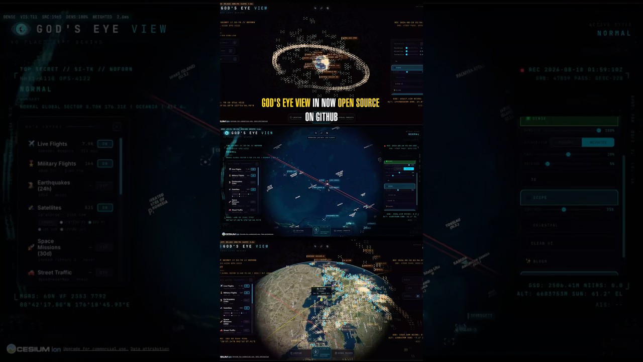 This open source app gives you a god’s eye view of the world