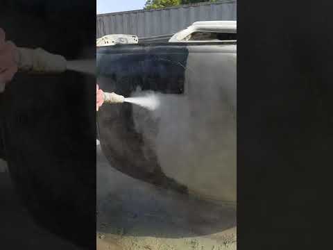 Thumbnail for 1952 vw beetle being Dustless Blasted. by Car