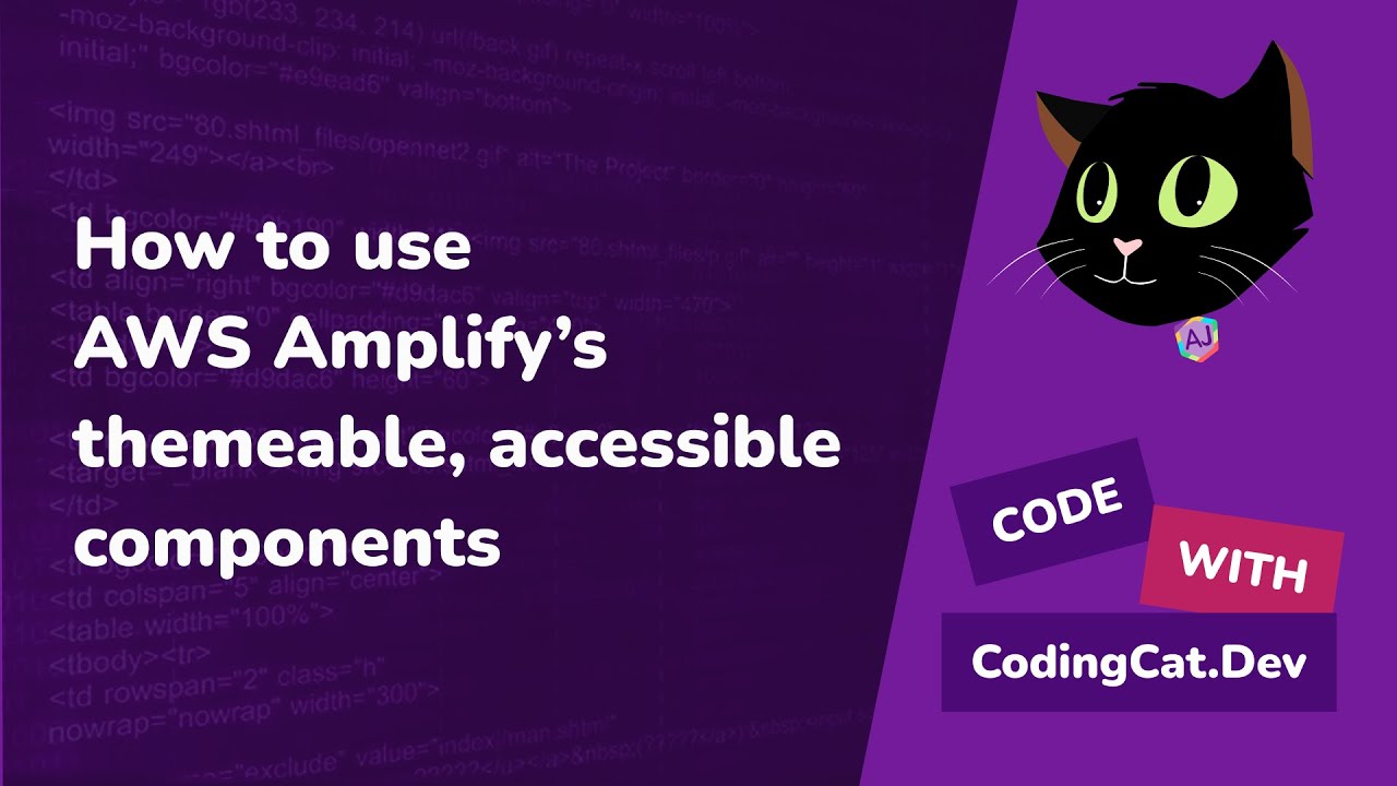 How to use AWS Amplify React components for an accessible themed site